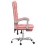 Voir la diapositive 4 : VIDAXL Fauteuil de massage inclinable de bureau Rose Similicuir