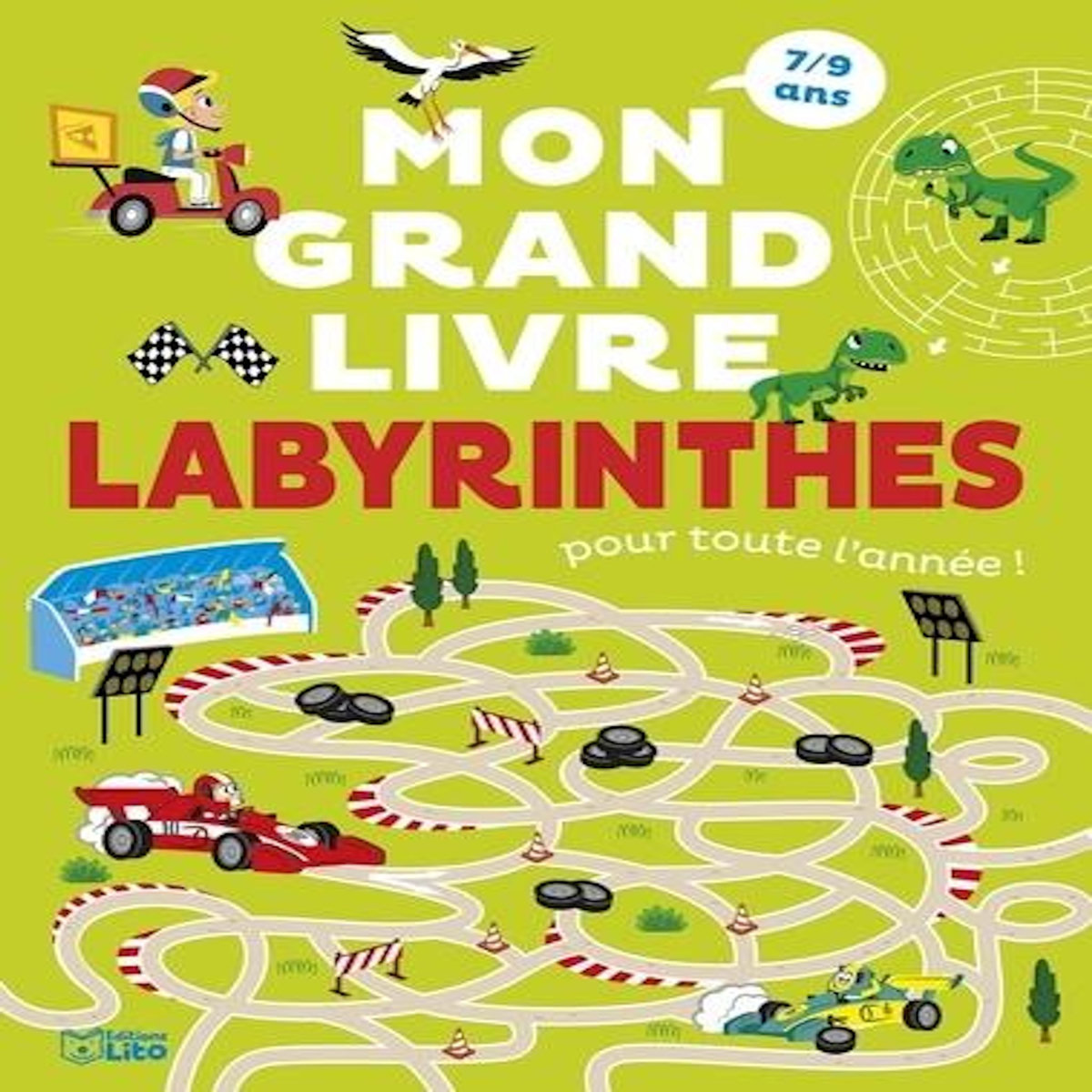 MON GRAND LIVRE DE LABYRINTHES POUR TOUTE L'ANNEE !, Méhée Loïc