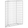 Voir la diapositive 2 : VIDAXL Lit sureleve a gabion en trapeze Acier galvanise 80x20x100 cm