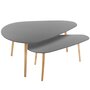 ATMOSPHERA 2 Tables d'appoint design Mileo - Gris