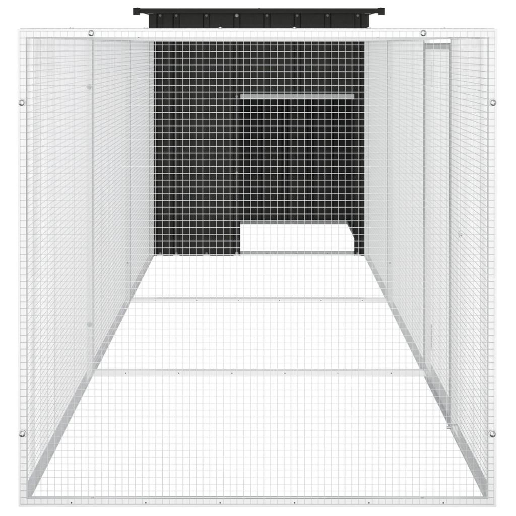 Voir la diapositive 4 : VIDAXL Poulailler Anthracite 400x91x100 cm Acier galvanise