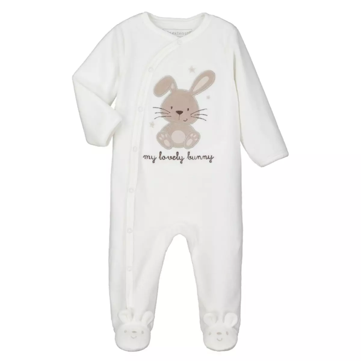 IN EXTENSO Pyjama velours motif lapin bébé