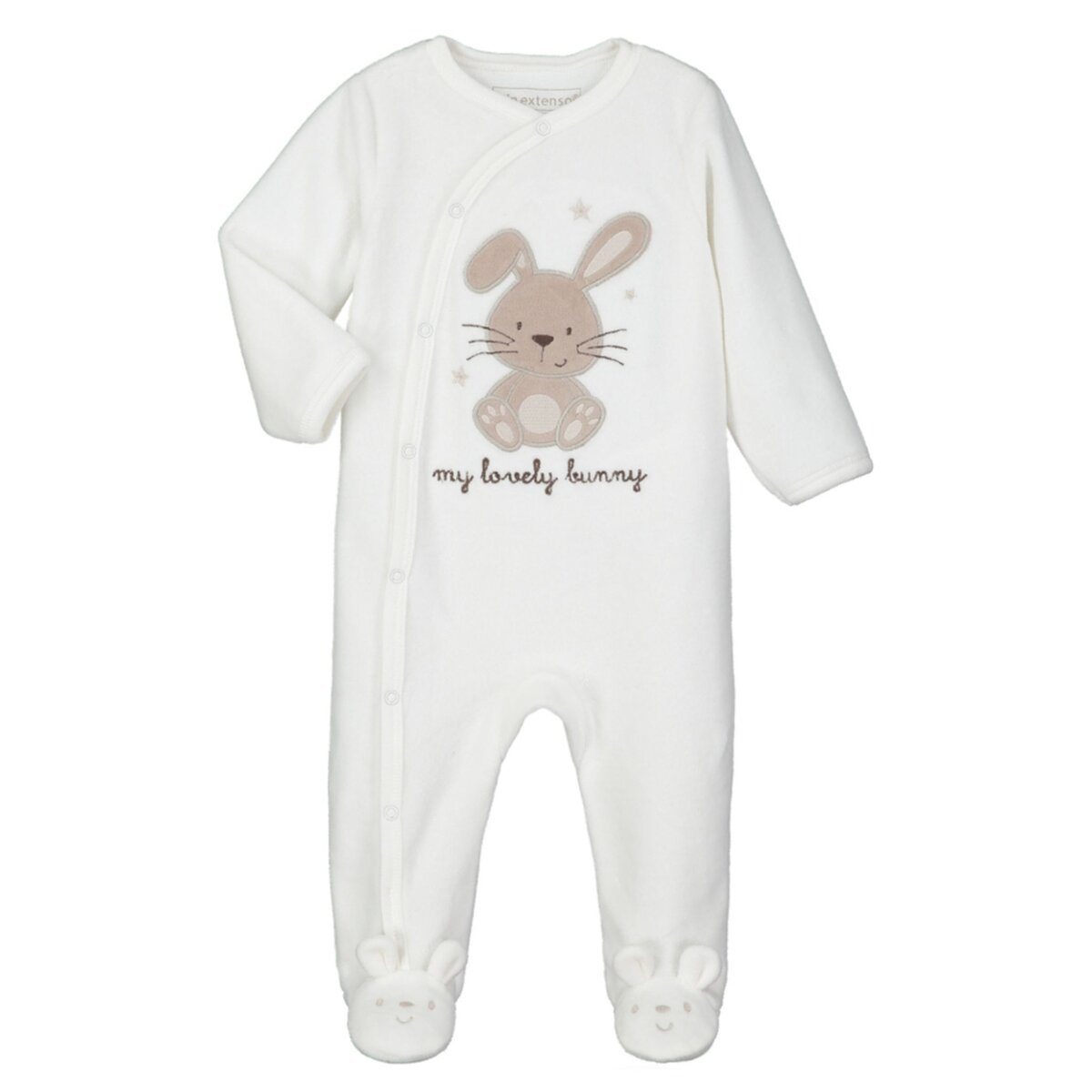 IN EXTENSO Pyjama velours motif lapin bébé