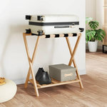 VIDAXL Porte bagages 68x38x58 cm bambou