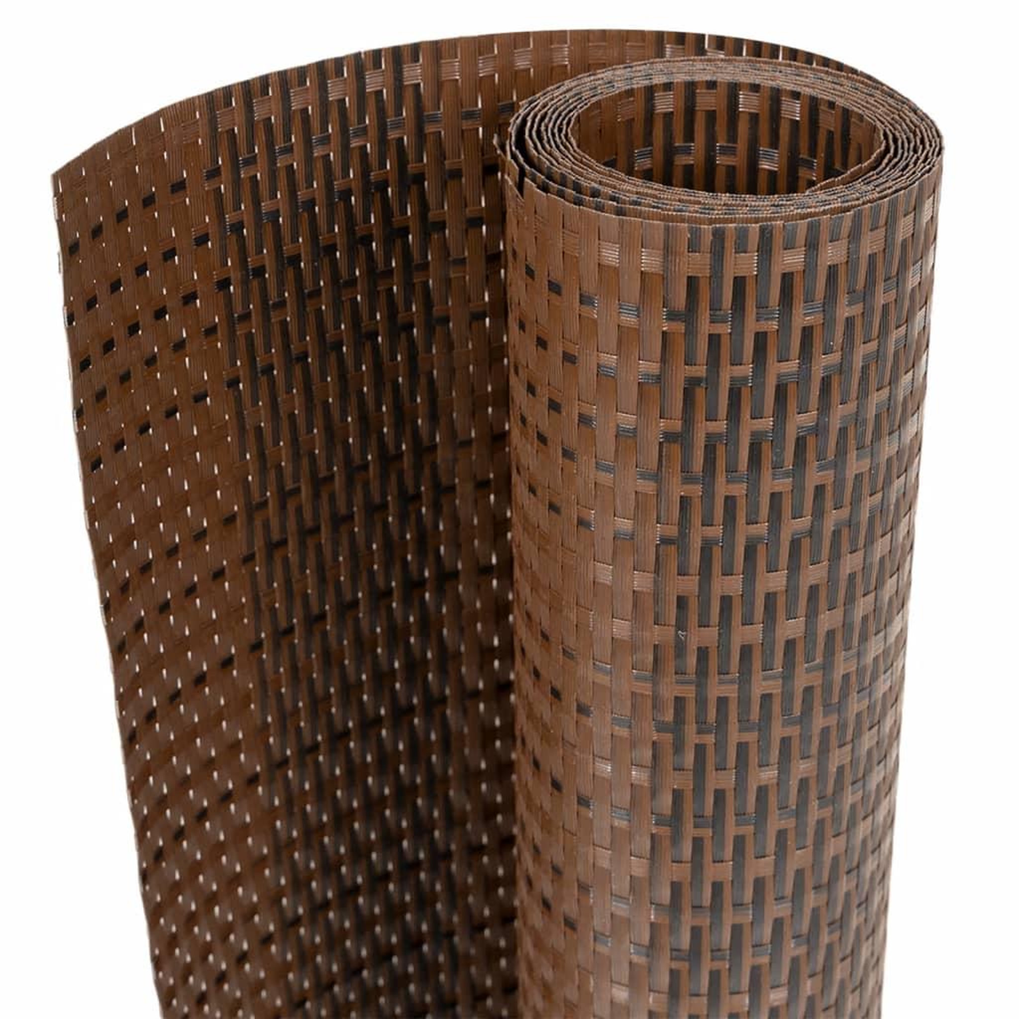 Voir la diapositive 2 : VIDAXL Paravent de balcon brun et noir 400x90 cm resine tressee