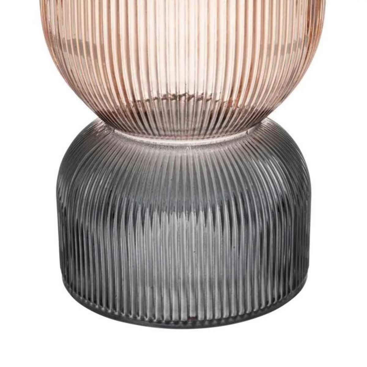 ATMOSPHERA Vase Design en Verre  Bicolore  24cm Rose