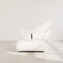 Voir la diapositive 5 : BEST MOBILIER Candice - banquette 2 places convertible clic-clac en velours côtelé