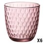 Voir la diapositive 1 : BORMIOLI ROCCO Set de 6 verres à eau SLOT ACQUA Rose 29 cl