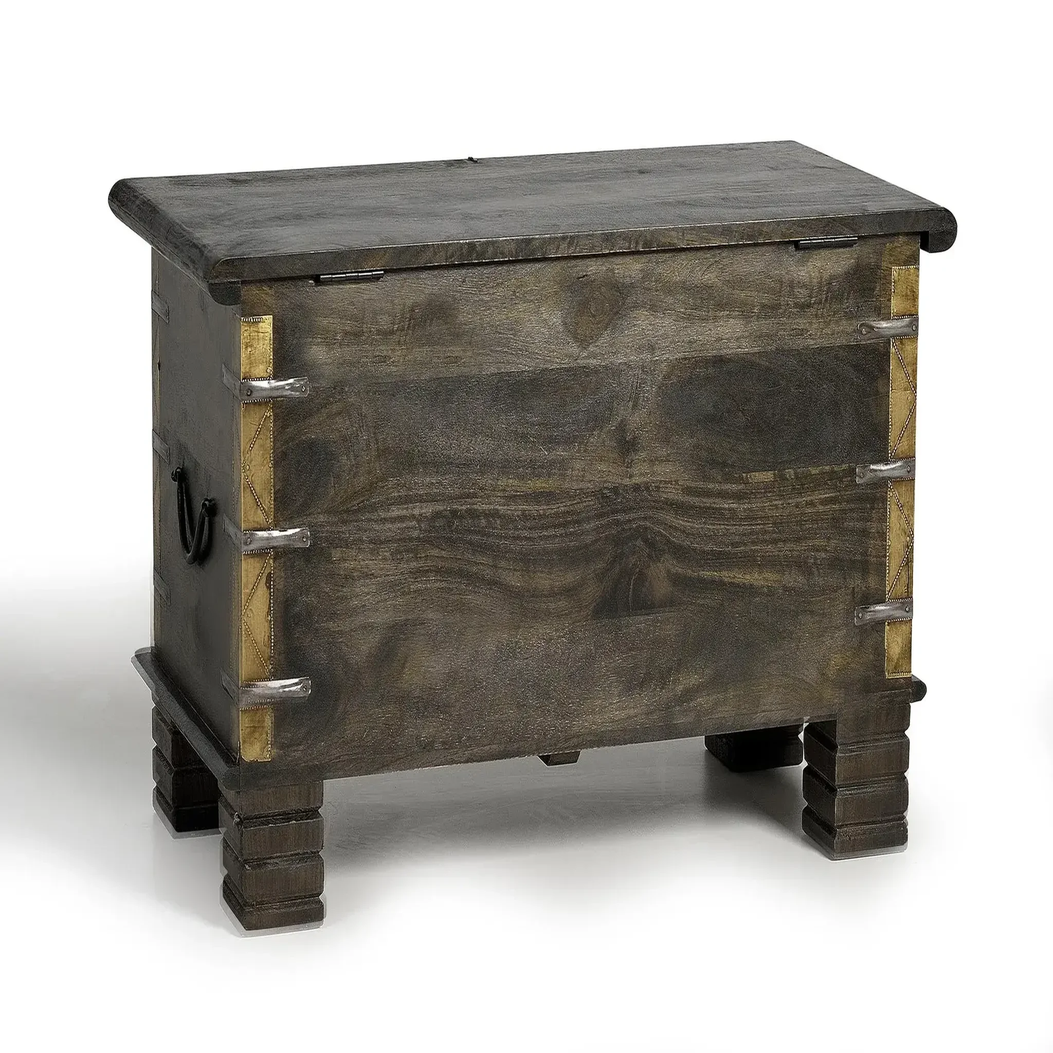 Voir la diapositive 2 : GINER Y COLOMER SL Coffre en bois de manguier 80 cm style ethnique classique