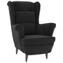 Voir la diapositive 2 : VIDAXL Fauteuil noir velours