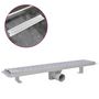 Voir la diapositive 2 : VIDAXL Drain de douche lineaire 630 x 140 mm Acier inoxydable