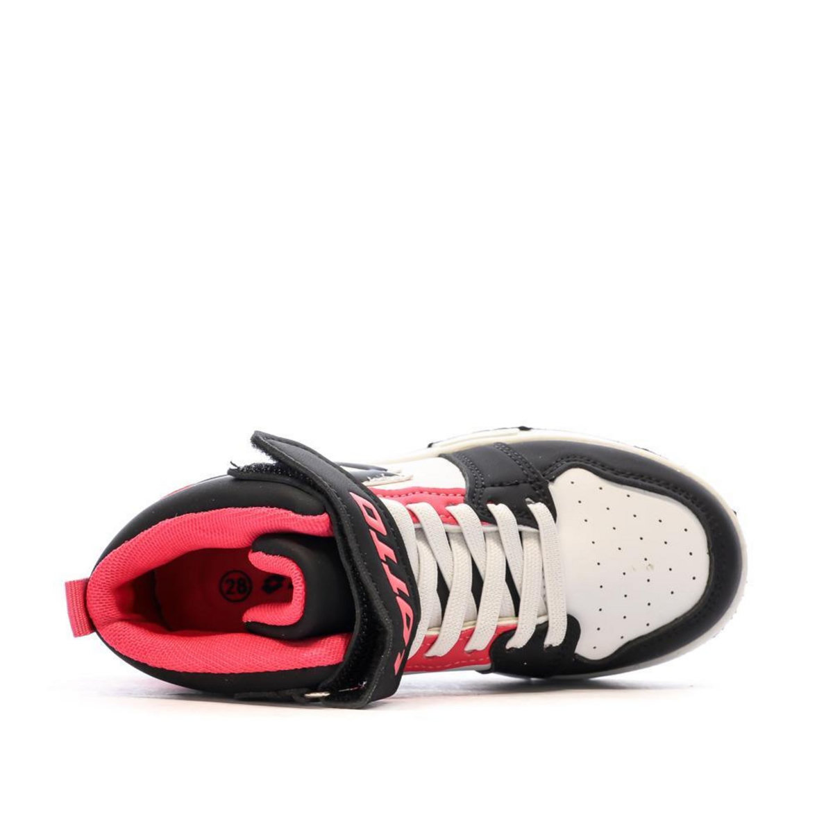 LOTTO Baskets  Blanche/Noir/Rose Garçon Lotto Ravenne
