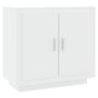 Voir la diapositive 2 : VIDAXL Buffet Blanc 80x40x75 cm Bois d'ingenierie
