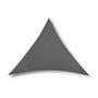 Voir la diapositive 2 : Jardiline Voile d'ombrage triangulaire RIVAGE Ardoise - 3,60 x 3,60 m - Qualité Premium Jardiline