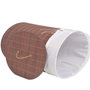 Voir la diapositive 3 : VIDAXL Panier a linge ovale Bambou Marron