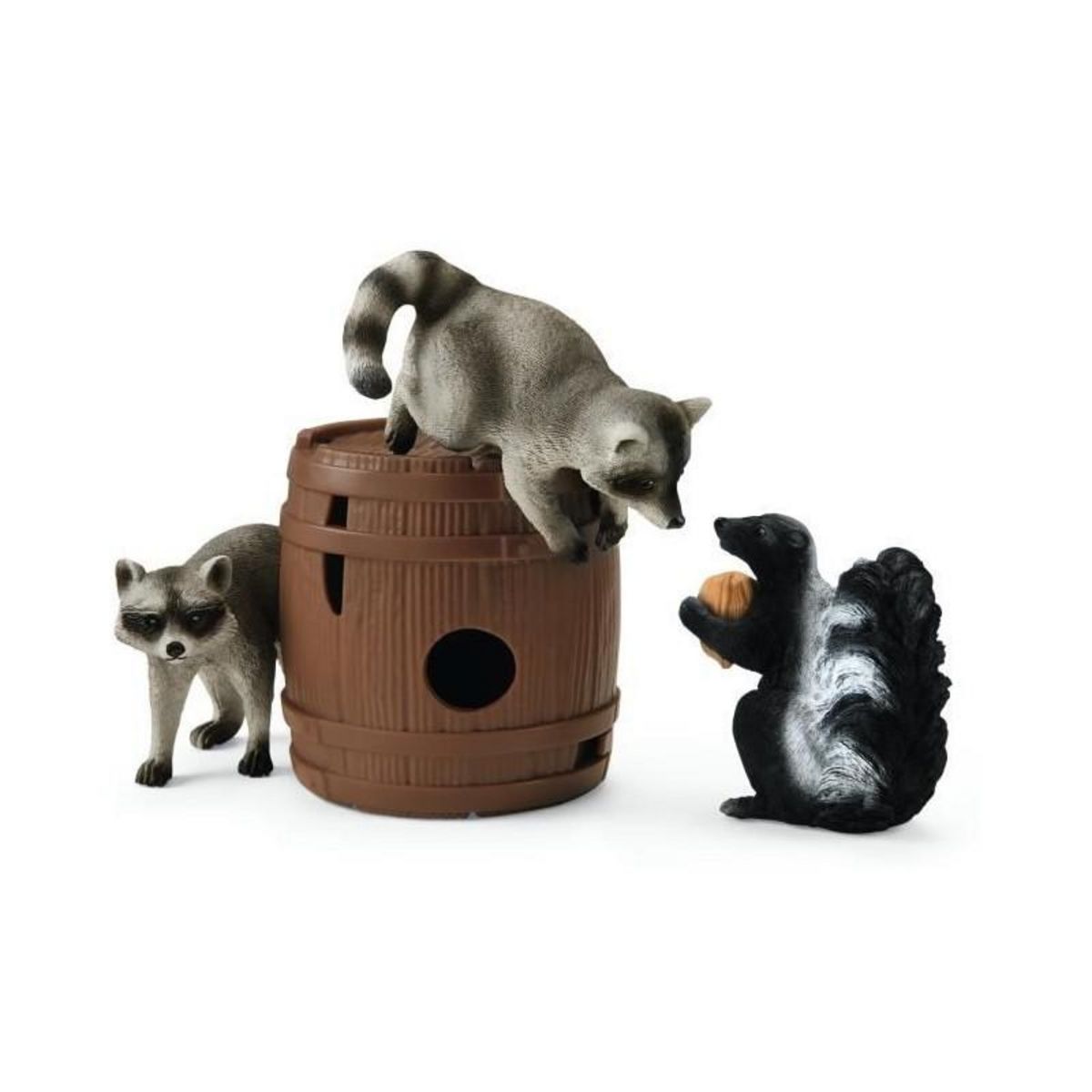 Schleich Coffret Jeux rigolos avec la noix, figurines animaux sauvages, Schleich 42596 Wild Life, Pour enfant des 3 ans