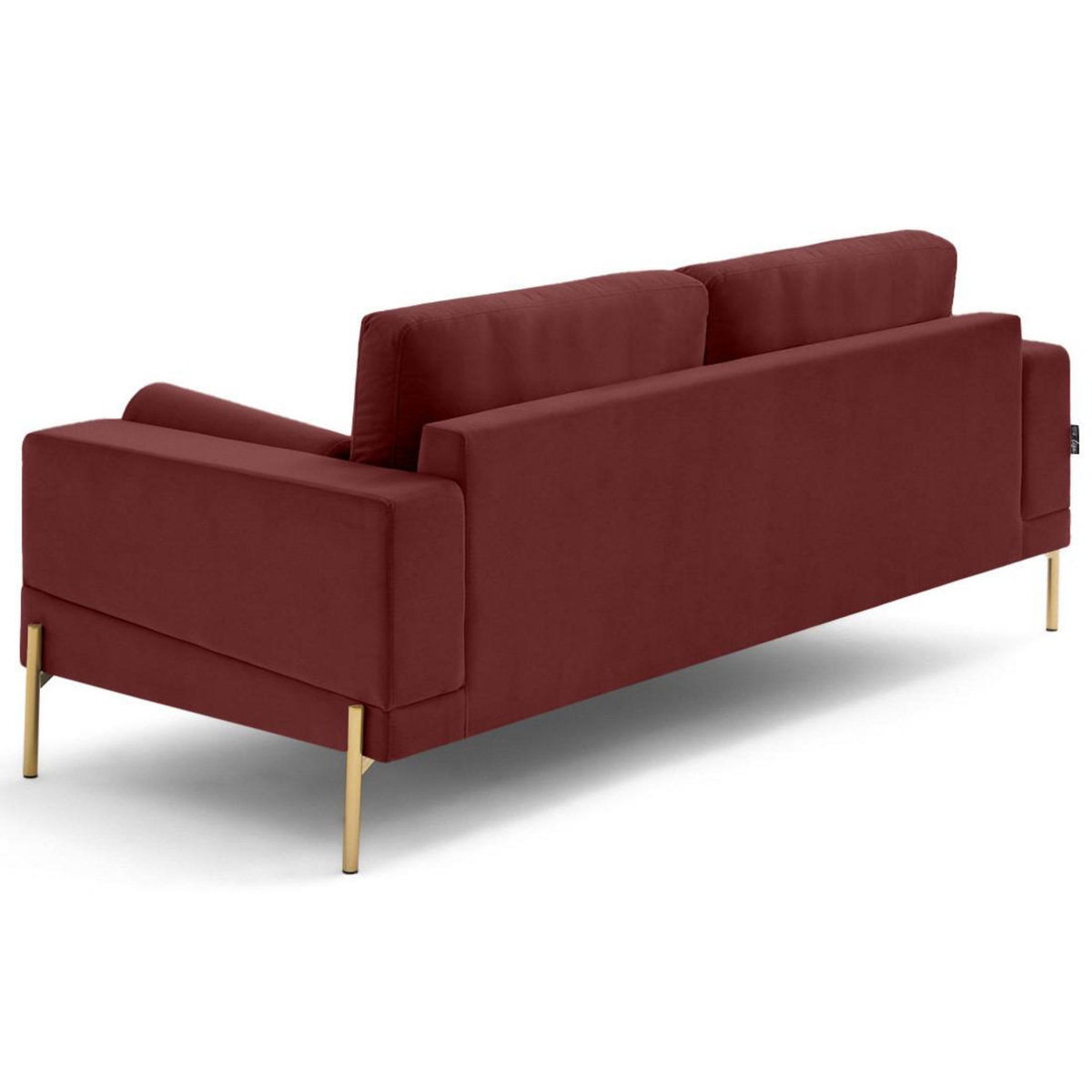 LISA DESIGN Isaure - canapé droit 3 places en velours