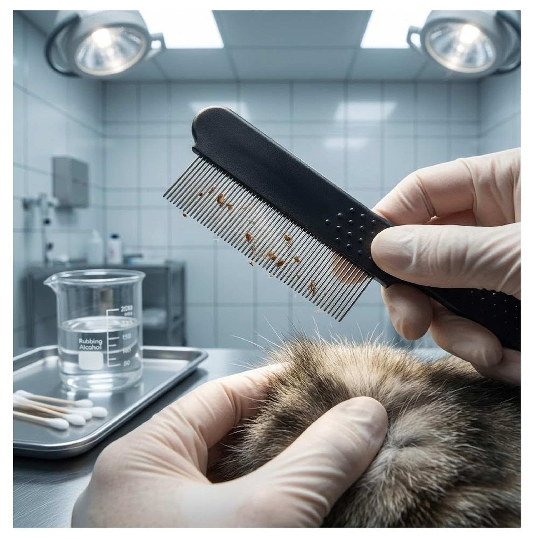 Voir la diapositive 4 : Eden Peigne a puces moby comfort pour chat
