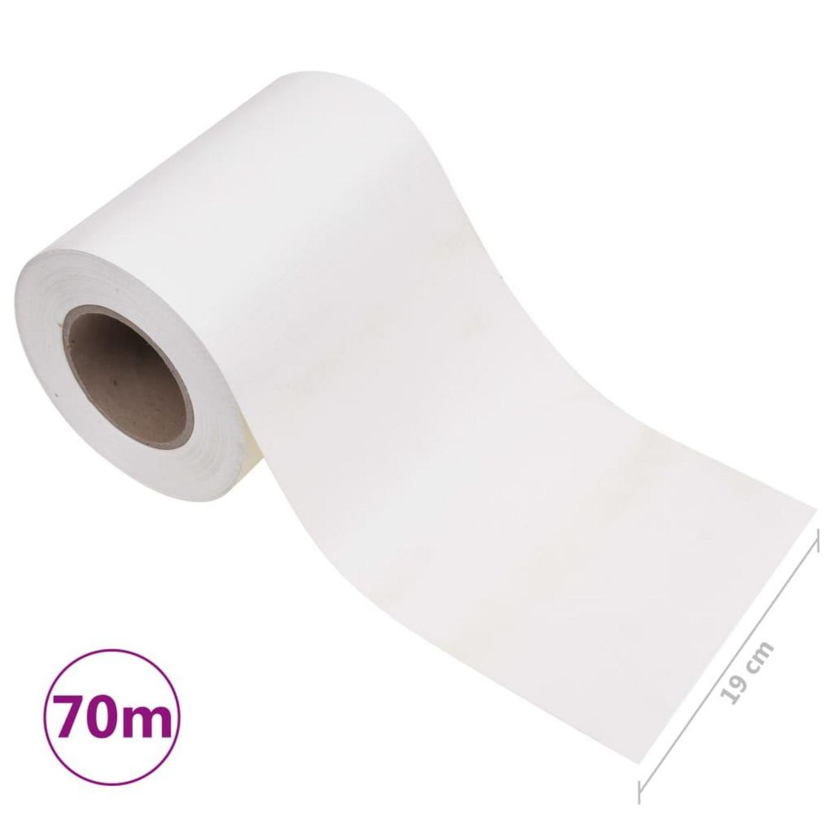 VIDAXL Ecran d'intimite de jardin PVC 70x0,19 m Blanc