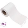 Voir la diapositive 6 : VIDAXL Ecran d'intimite de jardin PVC 70x0,19 m Blanc