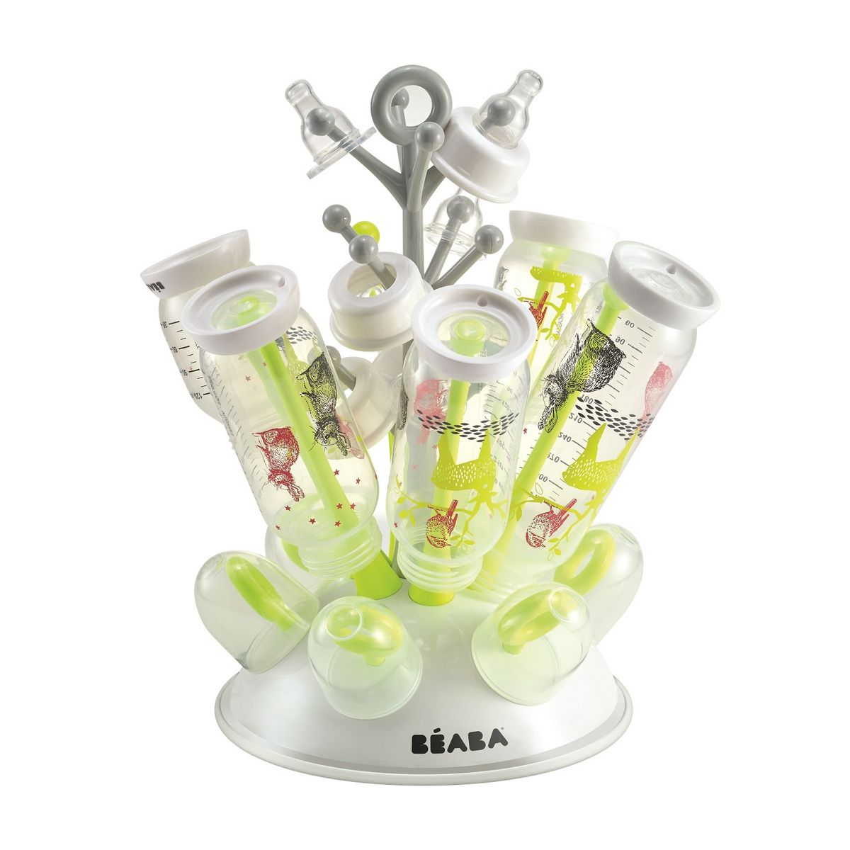 BEABA Egoutte-biberons et accessoires arbre pour 6 biberons - Vert