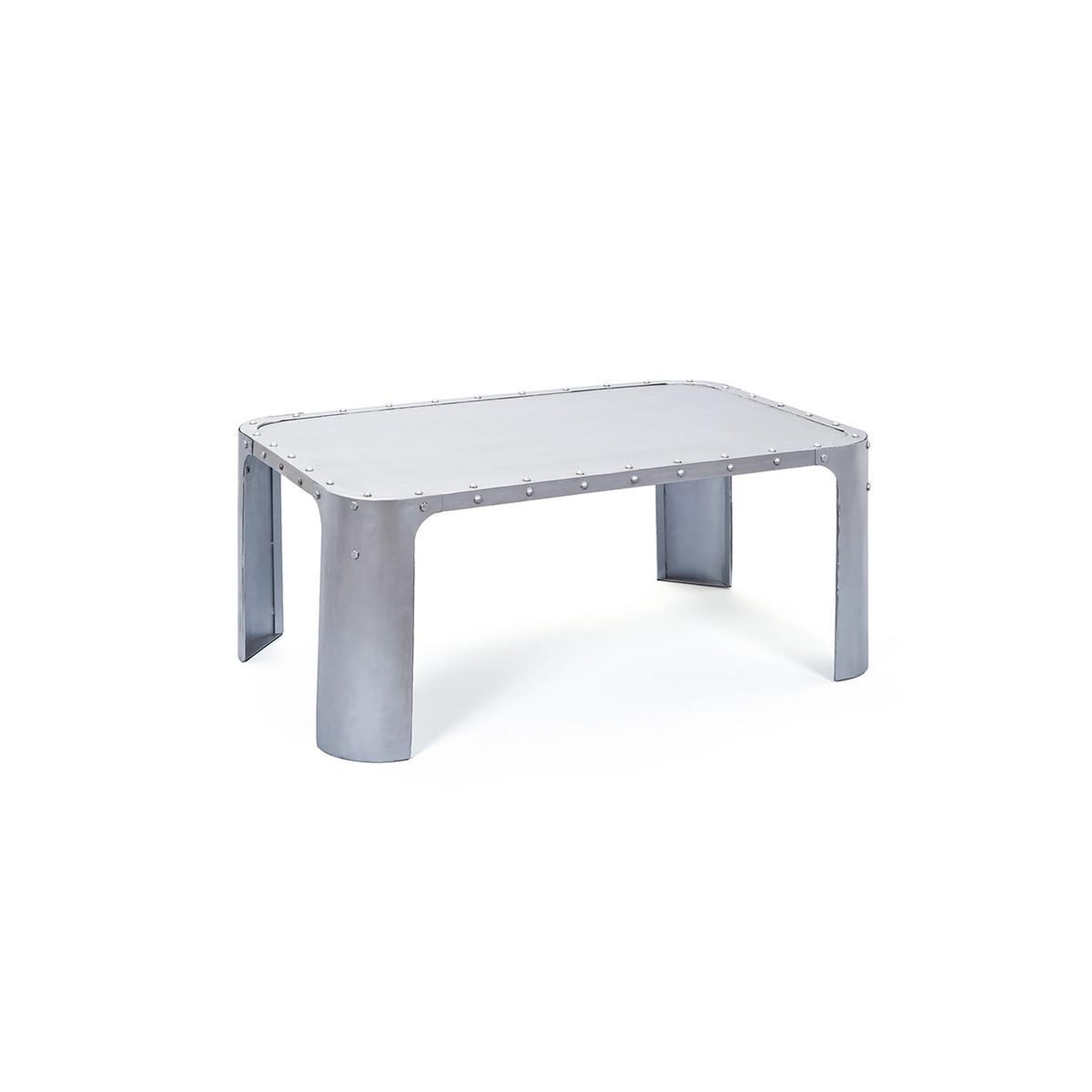 Voir la diapositive 1 : INTERLINK Table basse industrielle métal  wall  110cm argent