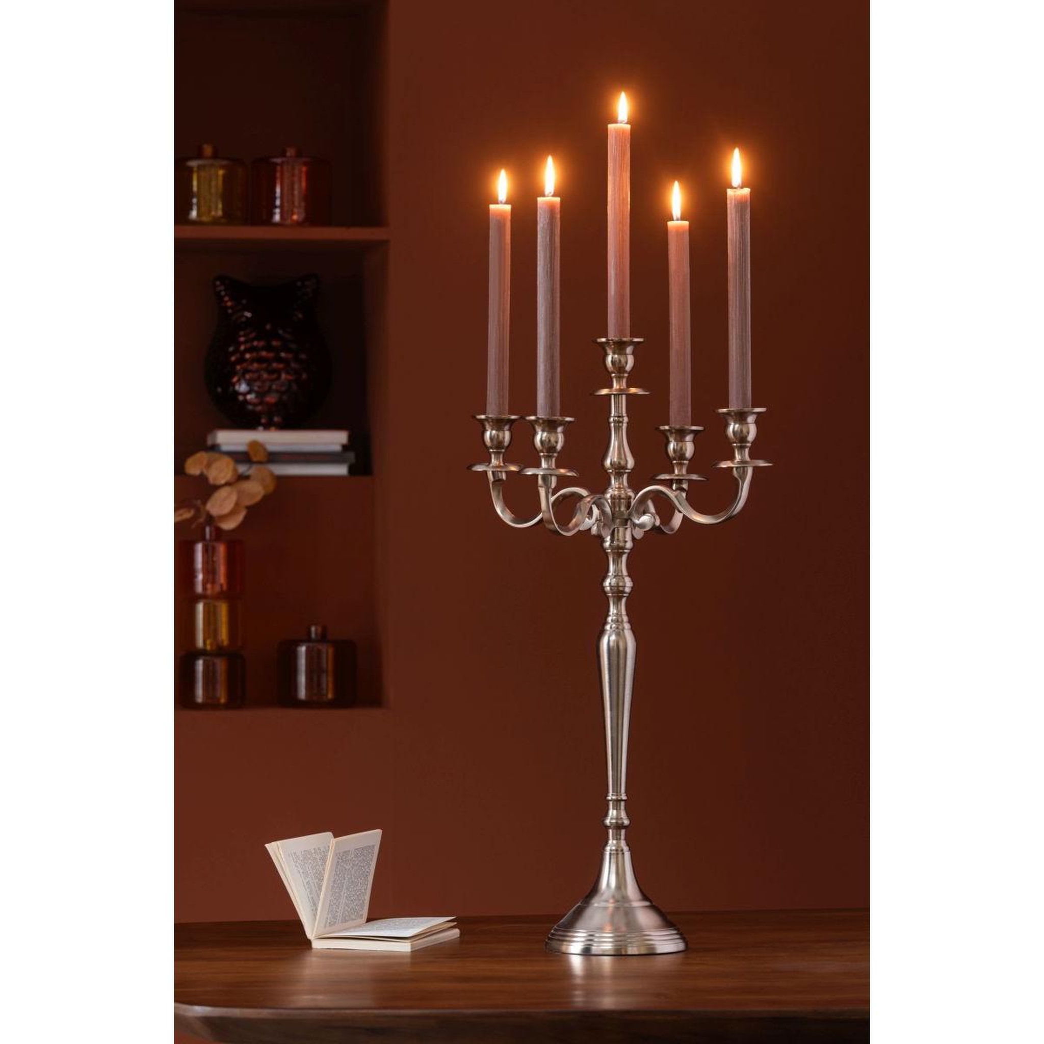 Voir la diapositive 5 : J-LINE Chandelier en métal  genaro  63cm rose doré