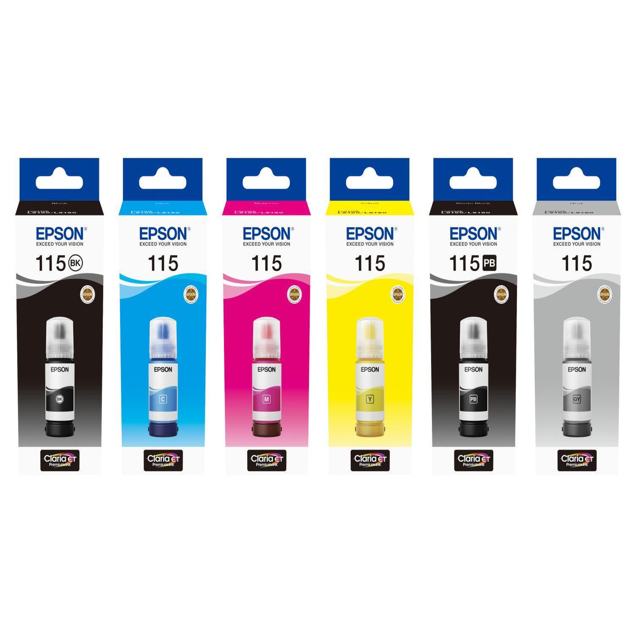 Voir la diapositive 3 : Epson Epson Ink 115 EcoTank Pigment Black Schwarz (C13T07C14A)