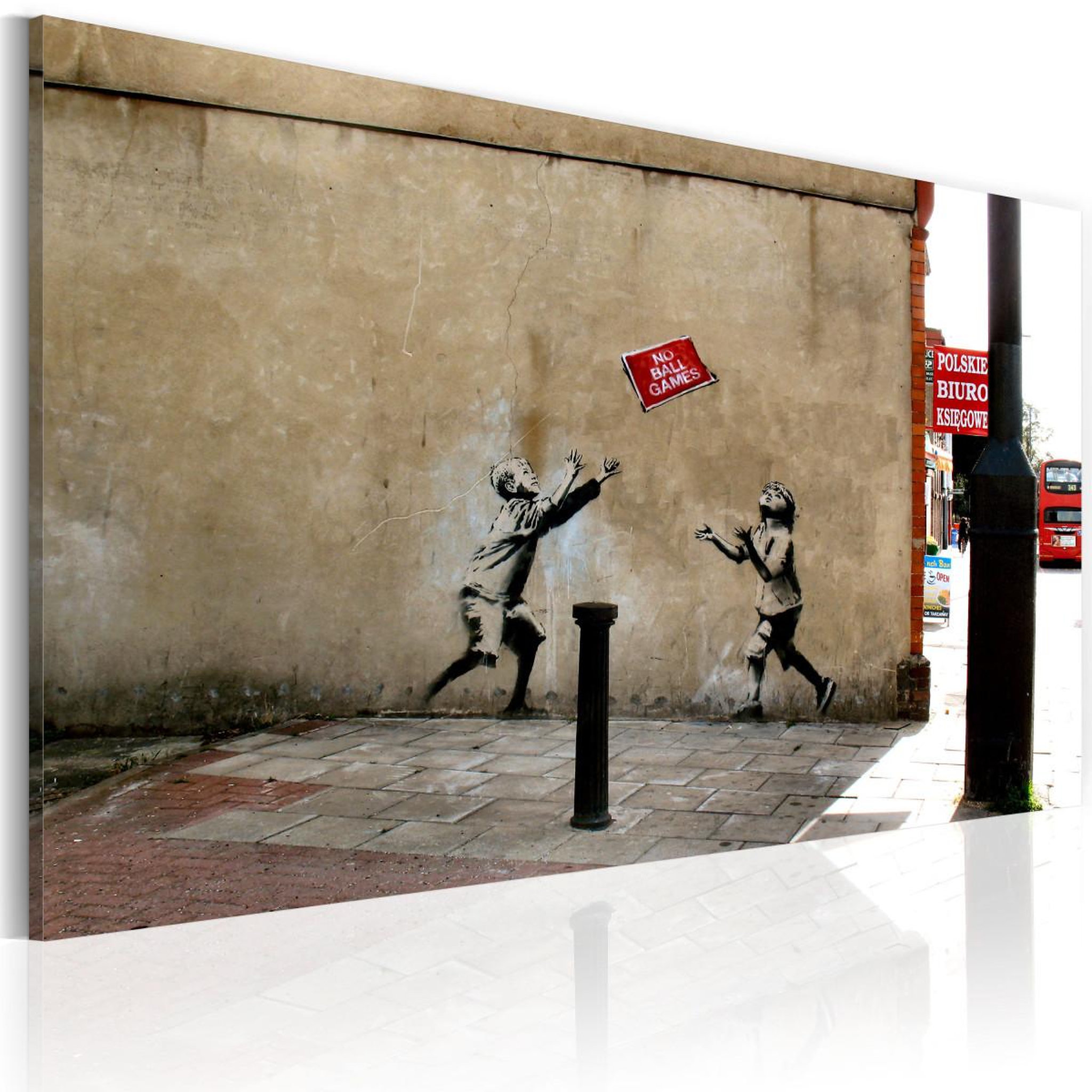Paris Prix Tableau imprimé  jeux de ballon interdits - banksy  40x60cm