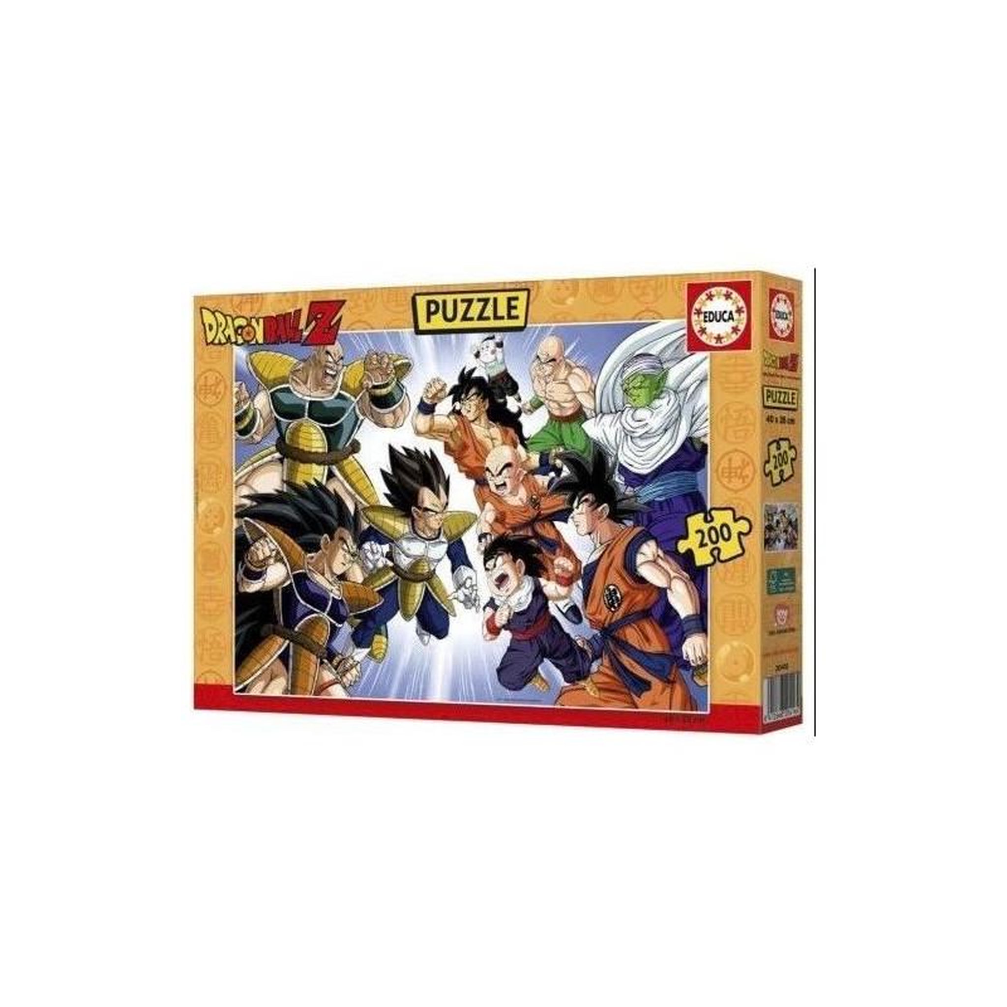 EDUCA Puzzle 200 pièces Dragon Ball Z – Univers manga et combat – Puzzle enfant – Dès 8 ans – Educa