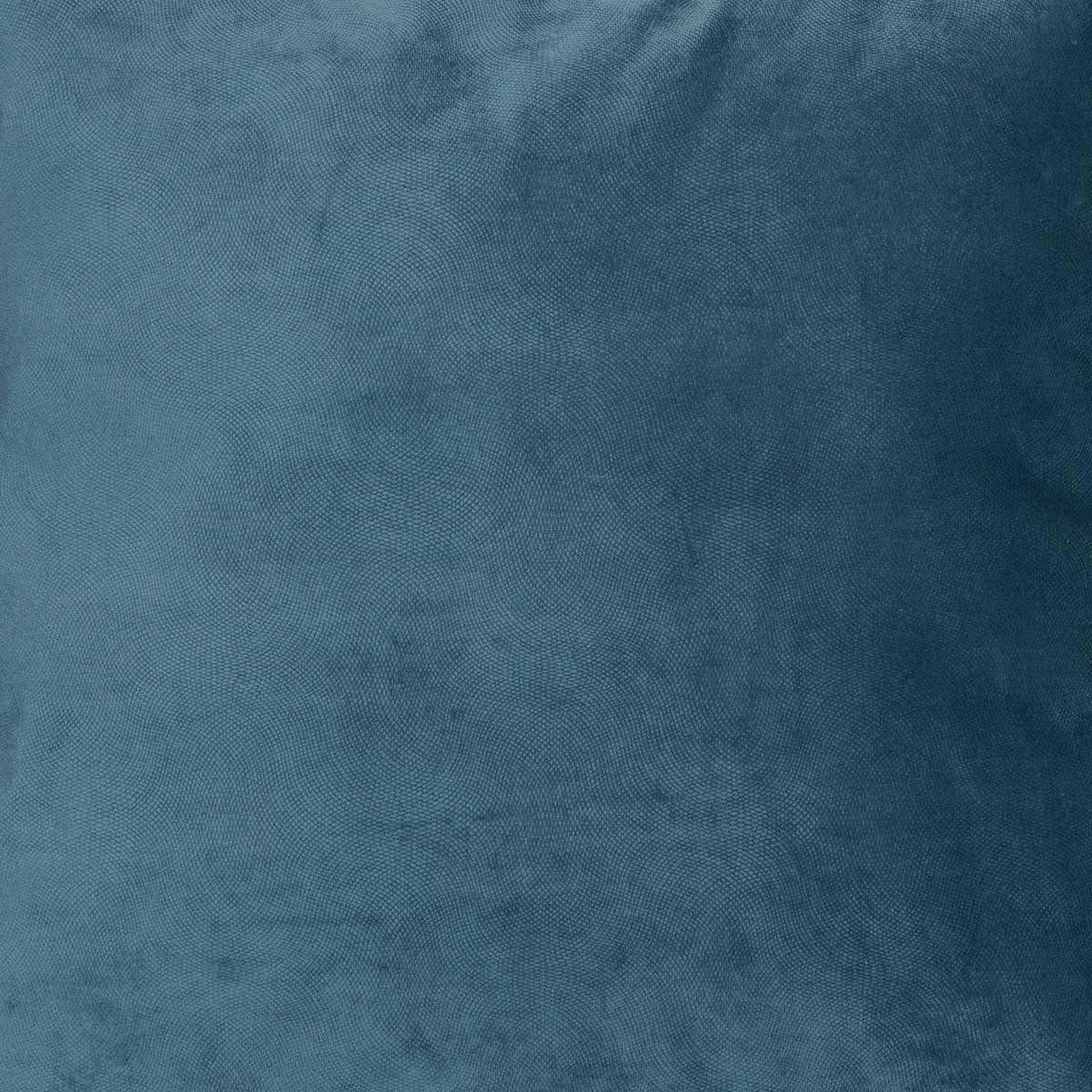 Voir la diapositive 4 : ATMOSPHERA Coussin déco uni  lilou  55x55cm bleu égéen