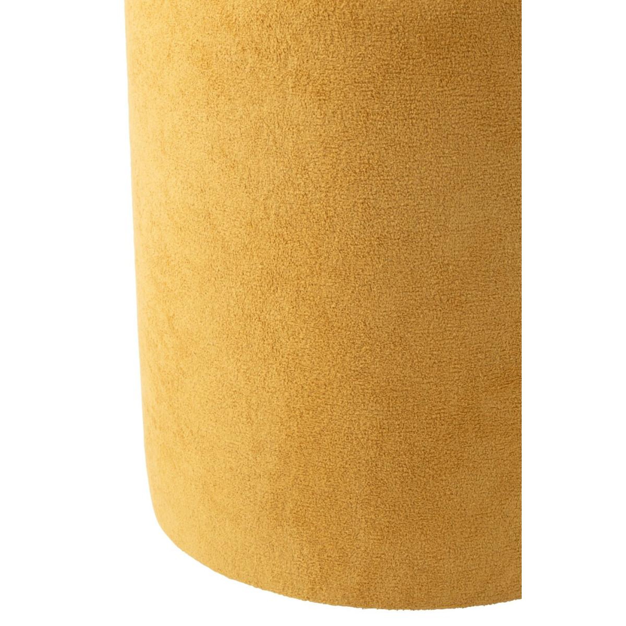 Voir la diapositive 2 : J-LINE Pouf cylindrique  moon  41cm jaune