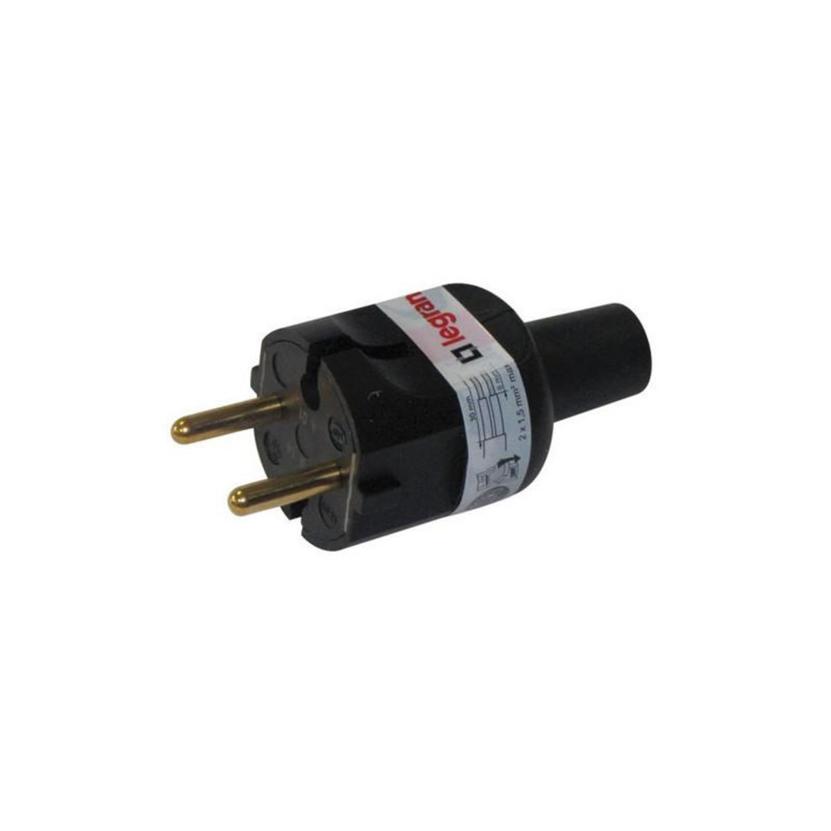 Legrand FICHE M 2P 16A CAOUT.SD NOIRE VRAC LEGRAND - 050181