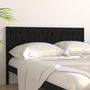 Voir la diapositive 3 : VIDAXL Tete de lit Noir 125,5x4x100 cm Bois massif de pin