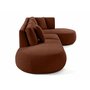 Voir la diapositive 5 : LISA DESIGN Santorini - canapé modulable d'angle droit - 5 places - en tissu texturé