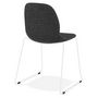 Voir la diapositive 4 : Paris Prix Chaise Design  Sluna  85cm Gris Foncé & Blanc