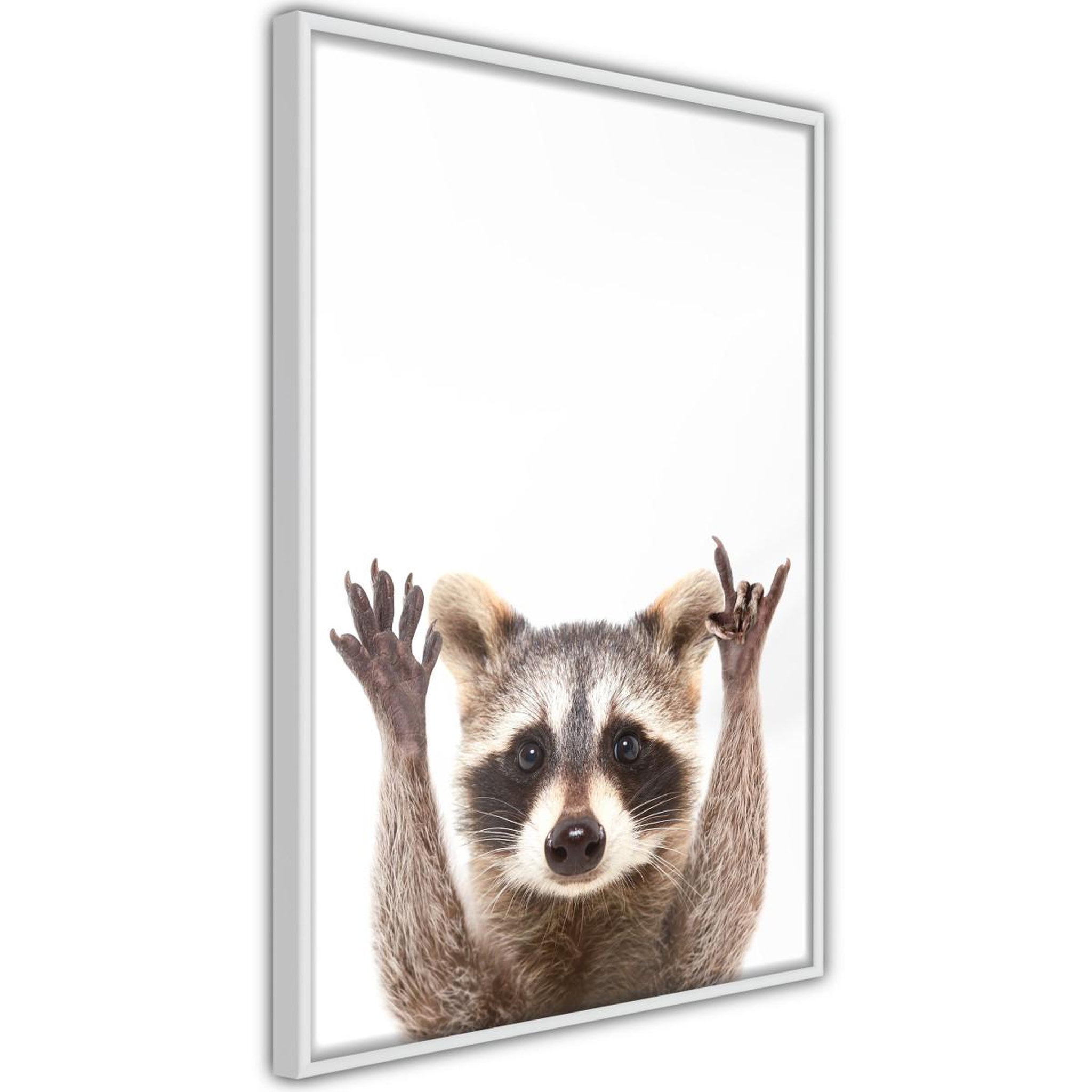 Paris Prix Affiche Murale Encadrée  Funny Racoon