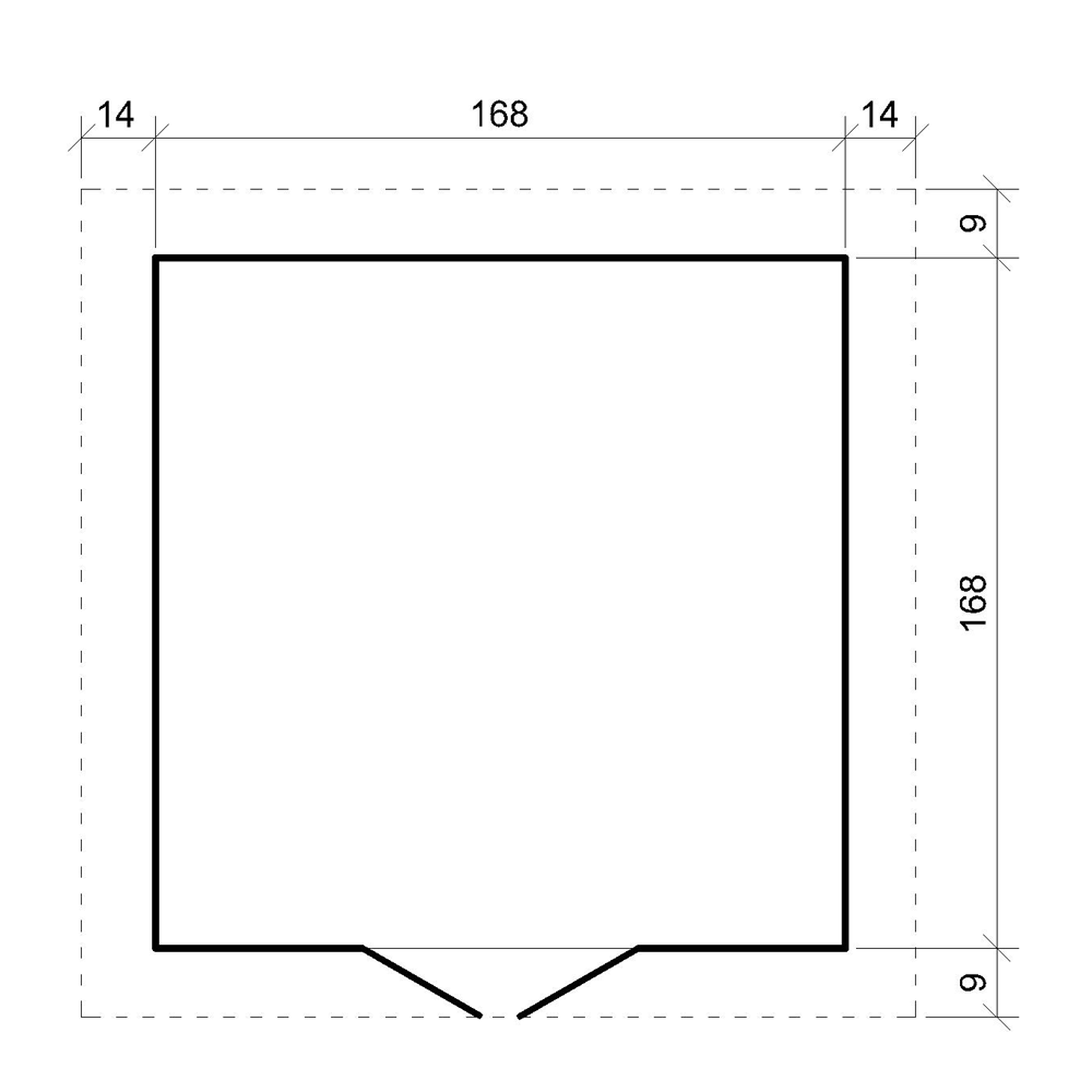 Voir la diapositive 5 : TIMBELA Abri de jardin en bois 2.82 m² avec portes à panneaux en bois massif M320F