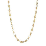 L'ATELIER D'AZUR Collier  Or Jaune Grain de Café - Homme ou Femme - 50cm