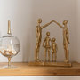 Voir la diapositive 2 : Paris Prix Statuette Famille Jouant  Brady  29cm Or
