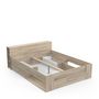 Voir la diapositive 3 : Lit adulte ILIAN, pour couchage 160x200cm