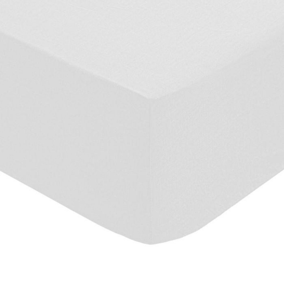 ATMOSPHERA Drap Housse 2 Personnes  Percale  160x200cm Blanc