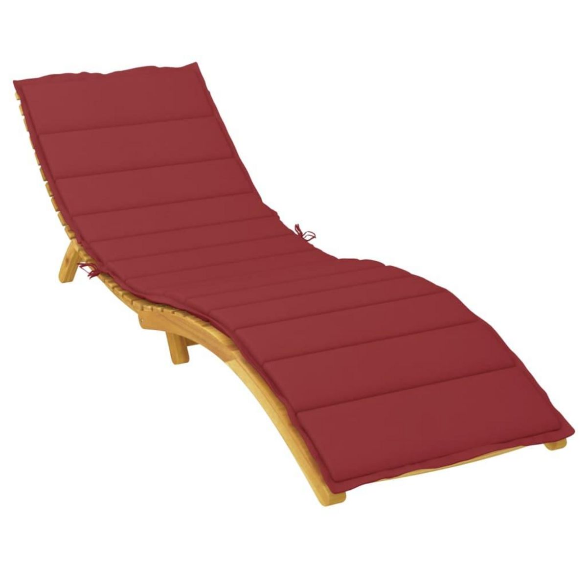 VIDAXL Coussin de chaise longue rouge bordeaux 200x60x3cm tissu oxford