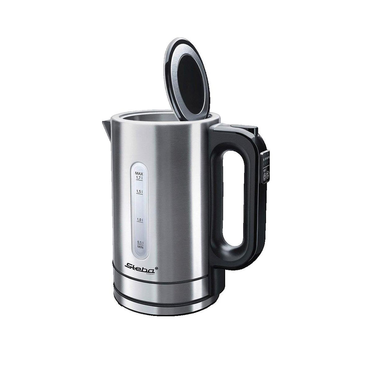 STEBA Bouilloire électrique Steba WK 21 avec 5 réglages de température et capacité de 1,7 litre
