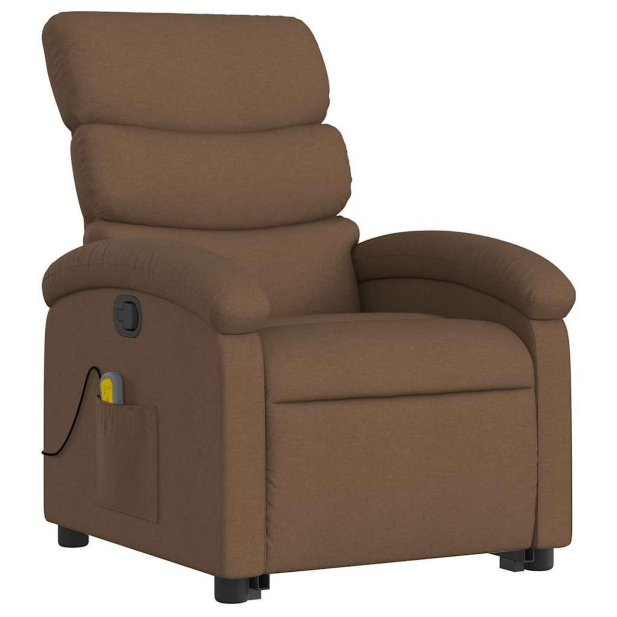 VIDAXL Fauteuil de massage inclinable Marron Tissu