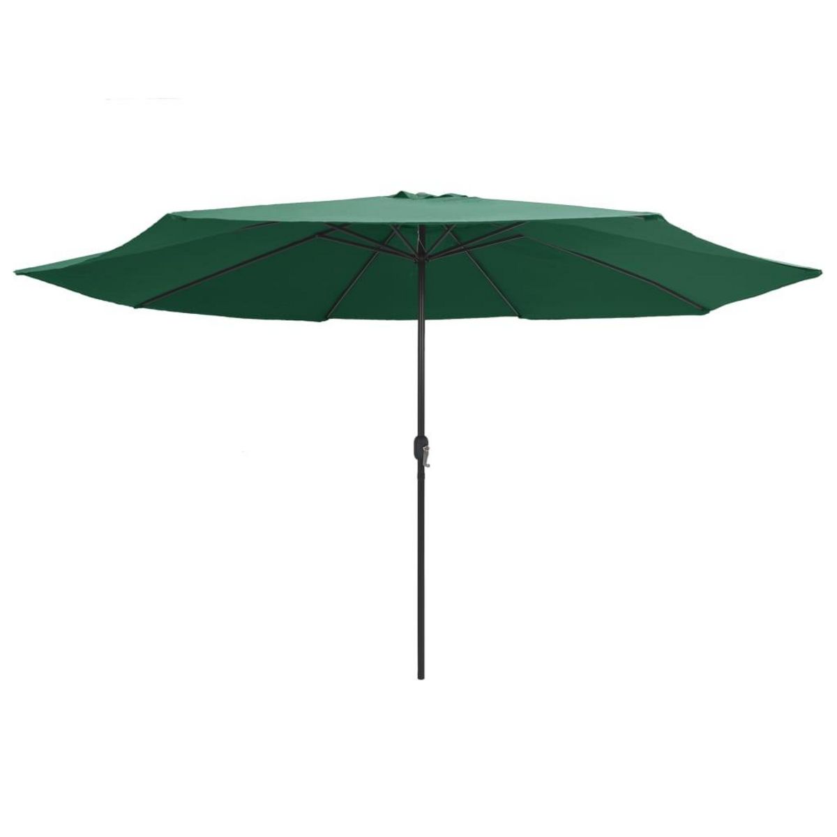 VIDAXL Parasol de jardin avec mat en metal 390 cm vert