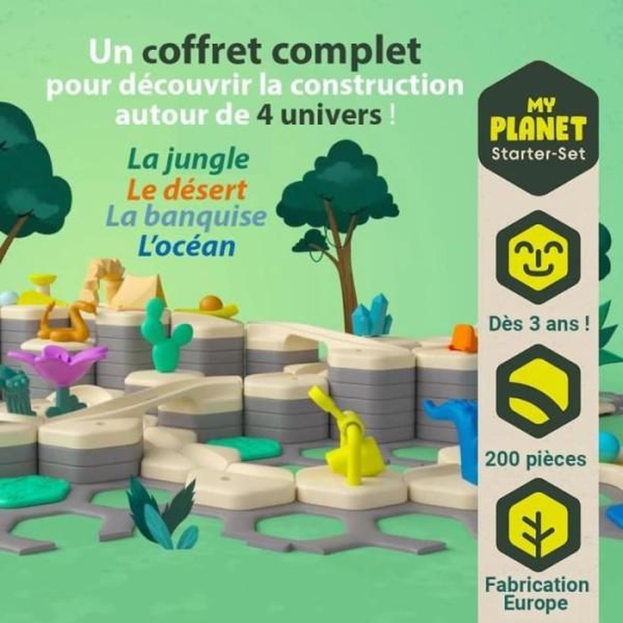 Voir la diapositive 3 : RAVENSBURGER Gravitrax junior - starter set xxl my planet 184 pieces - circuit de billes - jeu de construction créatif - des 3 ans -