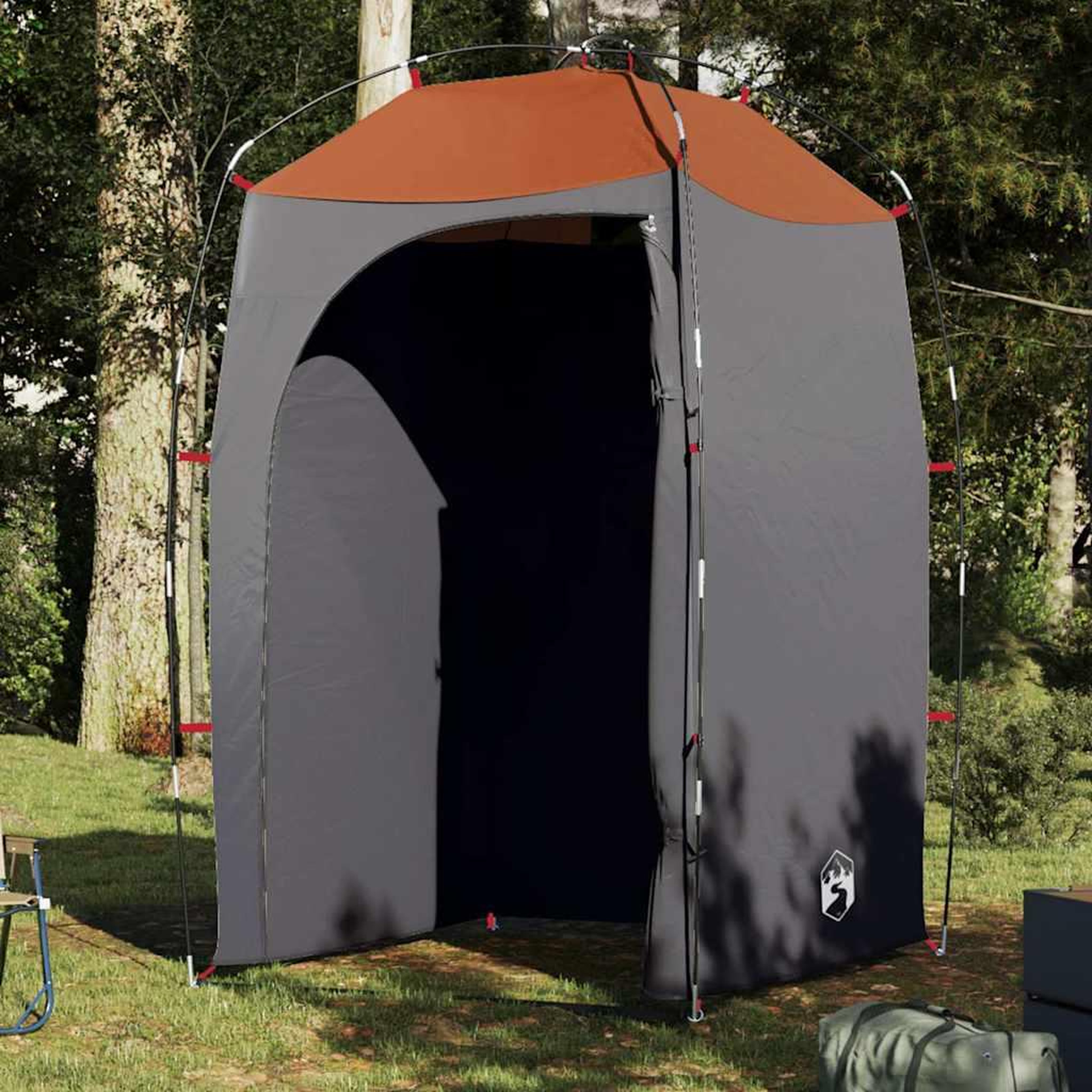 VIDAXL Tente de douche gris impermeable