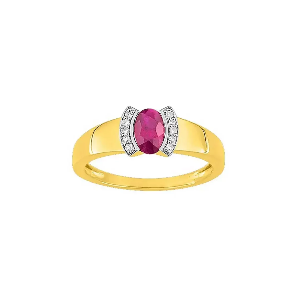 Tousmesbijoux Bague femme Rubis Or 18 Carats pas cher Auchan.fr