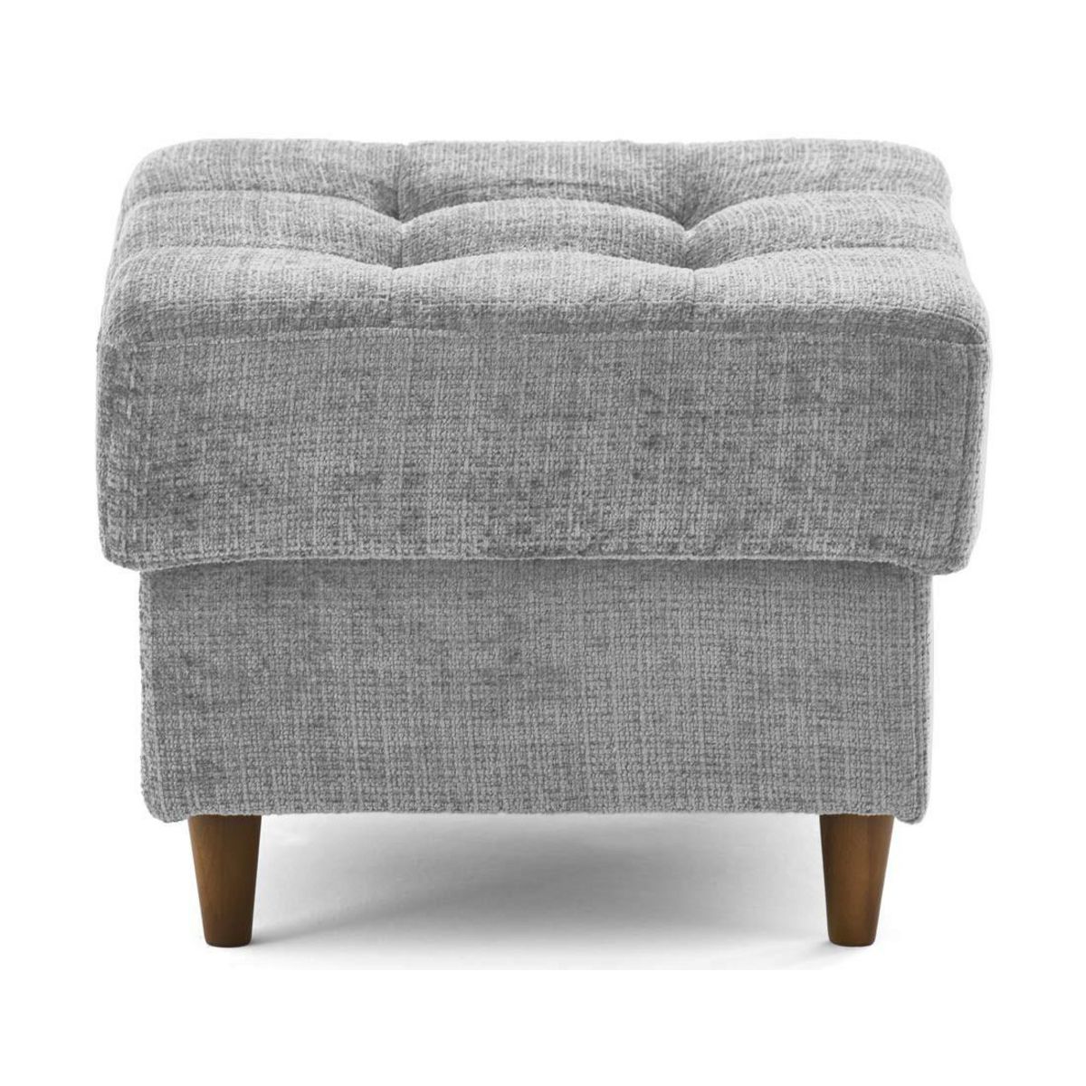 LISA DESIGN Anna - pouf en velours texturé - pieds en bois